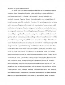 essays on romeo and juliet