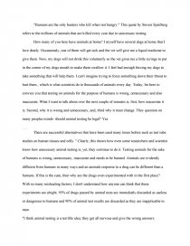 Animal Testing Speech - Free Essays Animal Testing Speech - Free Essays
