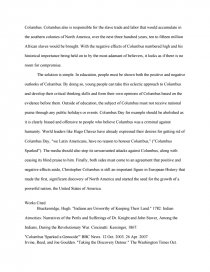 christopher columbus and his legacy positive vs negative christopher columbus essay