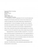 Organizational Behavior Terminology