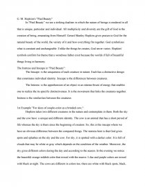 The Instress And Inscape In Hopkin S Pied Beauty Book Report