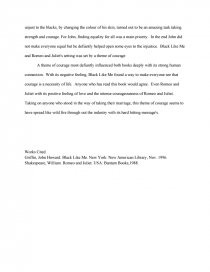 Science And Religion Essay Essay Preview Courage In Black Like Me And Romeo And Juliet Zoom Zoom Zoom Essay On Paper also Conscience Essay Courage In Black Like Me And Romeo And Juliet Term Papers What Is The Thesis Of An Essay