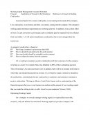 Working Capital Management Concepts Worksheet