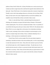 disney world essay topics