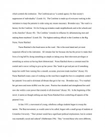 one who flew over the cuckoos nest essay