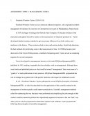Assignment Topic 2: Management Gurus