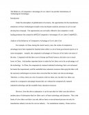 The Relativity Of Comparative Advantage Of Low Labor Cost And The Absoluteness Of Technological Advantagesthe Relativity Of Comparative Advantage Of Low Labor Cost And The Absoluteness Of Technological Advantages