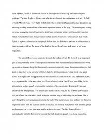 romeo and juliet act 3 scene 1 analysis shakespeares dramatic techniques in othello