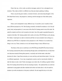 Реферат: Dead Poets Society Essay Research Paper The