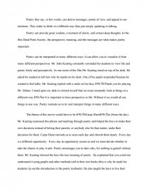 Реферат: Dead Poet Society Essay Research Paper In