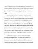 Going Green Example Essay