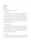 Corporate Social Responsibility Sample Letter