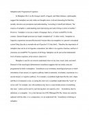 Metaphorically Programmed Cognition