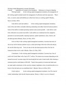 Working Capital Management Worksheet