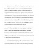 Views Of Business Ethics & Managerial Accountability