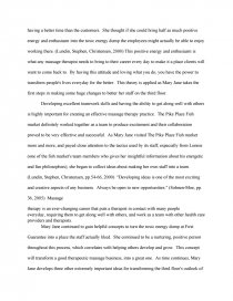 massage therapy application essay