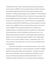 health fair reflection paper research paper essay on fair