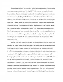 trifles essay