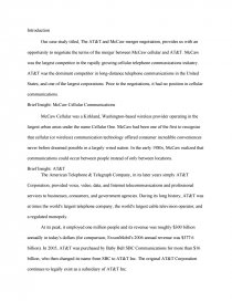 Attmccaw merger negotiation essay 06 picture