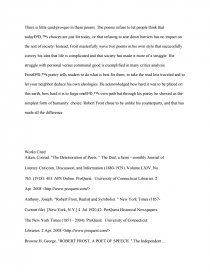 Реферат: Robert Frost Essay Research Paper Lisa Asadoorian121798Intro