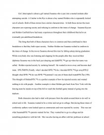Healthy Eating Essay Essay Preview Comparecontrast Girl Interrupted And Catcher In The Rye How To Write Science Essay also Essay On High School Dropouts Comparecontrast Girl Interrupted And Catcher In The Rye Book Report Argumentative Essay Thesis Statement