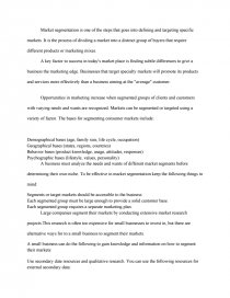 Police Brutality Essays Essay Preview Market Segmentation Example Of Exemplification Essay also One Word Essay Topics Market Segmentation Research Paper Death Of A Salesman Critical Essay