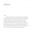 Personal Perspective Paper