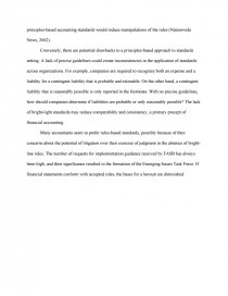 rule based accounting advantage and disadvantages