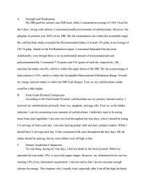 Writing Essay Papers Essay Preview Diet Analysis High School Essay Sample also Argumentative Essay Thesis Examples Diet Analysis Free Essays Higher English Reflective Essay