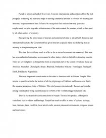 paragraph on punjab