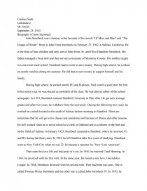 biography of john steinbeck essays john steinbeck essay