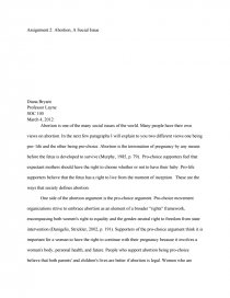 abortion a social issue research paper essays about abortion