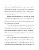 Interpersonal Communication