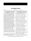 The Digital Divide Social