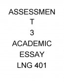 Academic Essay - Lng 401 - Modern Society