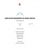Employer Branding of Bmw Group