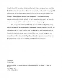 Health Essay Sample Essay Preview A Rose For Emily Character Analysis Of Emily Grierson Zoom Zoom Zoom Essays About English Language also Thesis Statement Essays A Rose For Emily Character Analysis Of Emily Grierson Research Paper Research Paper Essay Format