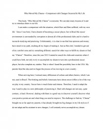 who moved my cheese book review