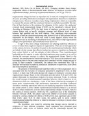 Article Review - Bommer, Wh, Rich, Ga & Rubin, Rs 2005, 'changing Attitudes About Change: Longitudinal Effects of Transformational Leader Behavior on Employee Cynicism About Organizational Change'