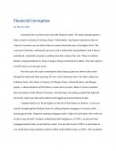 Financial Corruption