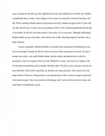 catcher and the rye essay