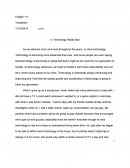Is Technology Really Bad?