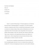 Sociology Research Paper: Teen Pregnancy