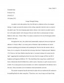 Eng102-55 - Sonny's Blues: Escape Through Writing