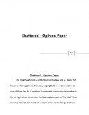 Shattered – Opinion Paper