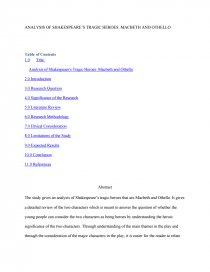Romeo And Juliet English Essay Essay Preview Analysis Of Shakespeares Tragic Heroes Macbeth And Othello Zoom Zoom Apa Format For Essay Paper also Science Topics For Essays Analysis Of Shakespeares Tragic Heroes Macbeth And Othello Examples Of Argumentative Thesis Statements For Essays