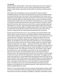 in the world of hamlet trust is a rare commodity how far essay about trust