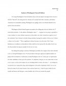 Analysis of Washington Farewell Address