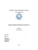 Report on Hospital Corporation of America Case