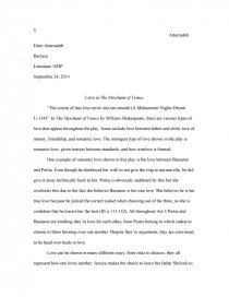 Love In The Merchant Of Venice Essay Zoom English Class Essay also Assignment Custom Writing Purpose Of Thesis Statement In An Essay